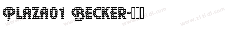 Plaza01 Becker字体转换
